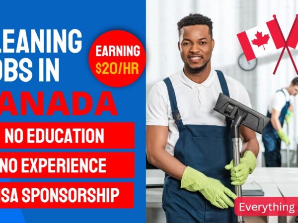 Cleaning Jobs with Visa Sponsorship in Canada – Earn $18 Per Hour